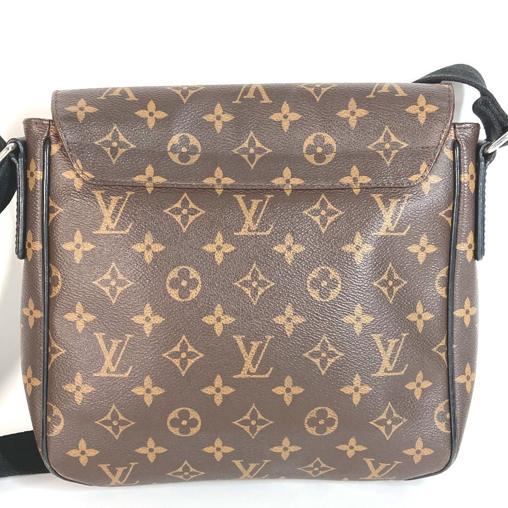 LOUIS VUITTON M40935 モノグラムマカサー ディストリクト PM ディストリクトPM カバン フラップ 斜め掛け メッセンジャーバッグ ショルダーバッグ モノグラムマカサーキャンバス ユニセックス ブラウン