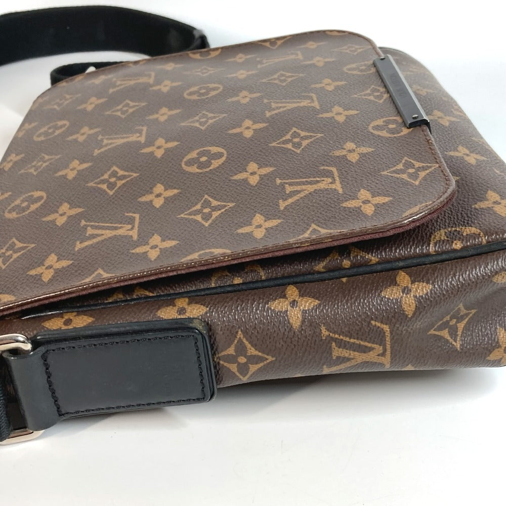 LOUIS VUITTON M40935 モノグラムマカサー ディストリクト PM ディストリクトPM カバン フラップ 斜め掛け メッセンジャーバッグ ショルダーバッグ モノグラムマカサーキャンバス ユニセックス ブラウン