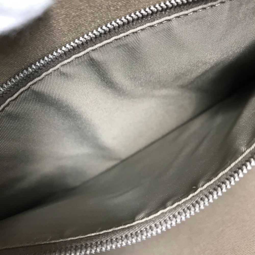 HERMES Cabag PM, a handbag/shoulder bag in brown leather/canvas.
