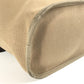 HERMES Cabag PM, a handbag/shoulder bag in brown leather/canvas.