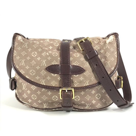 LOUIS VUITTON M40669 モノグラムイディール ソミュールPM ソミュ－ル PM フラップ カバン 斜め掛け ショルダーバッグ モノグラムイディール レディース セピア ワインレッド