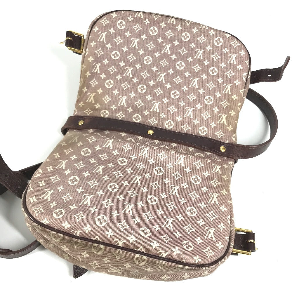 LOUIS VUITTON M40669 モノグラムイディール ソミュールPM ソミュ－ル PM フラップ カバン 斜め掛け ショルダーバッグ モノグラムイディール レディース セピア ワインレッド