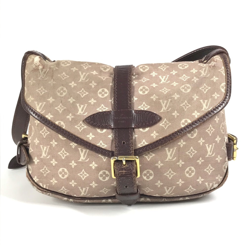 LOUIS VUITTON M40669 モノグラムイディール ソミュールPM ソミュ－ル PM フラップ カバン 斜め掛け ショルダーバッグ モノグラムイディール レディース セピア ワインレッド