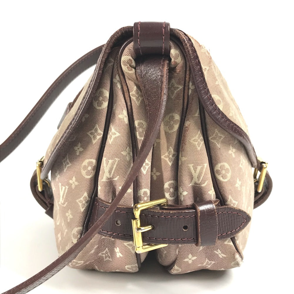 LOUIS VUITTON M40669 モノグラムイディール ソミュールPM ソミュ－ル PM フラップ カバン 斜め掛け ショルダーバッグ モノグラムイディール レディース セピア ワインレッド