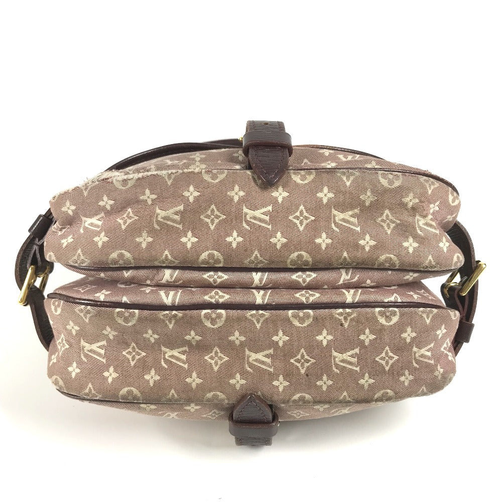 LOUIS VUITTON M40669 モノグラムイディール ソミュールPM ソミュ－ル PM フラップ カバン 斜め掛け ショルダーバッグ モノグラムイディール レディース セピア ワインレッド