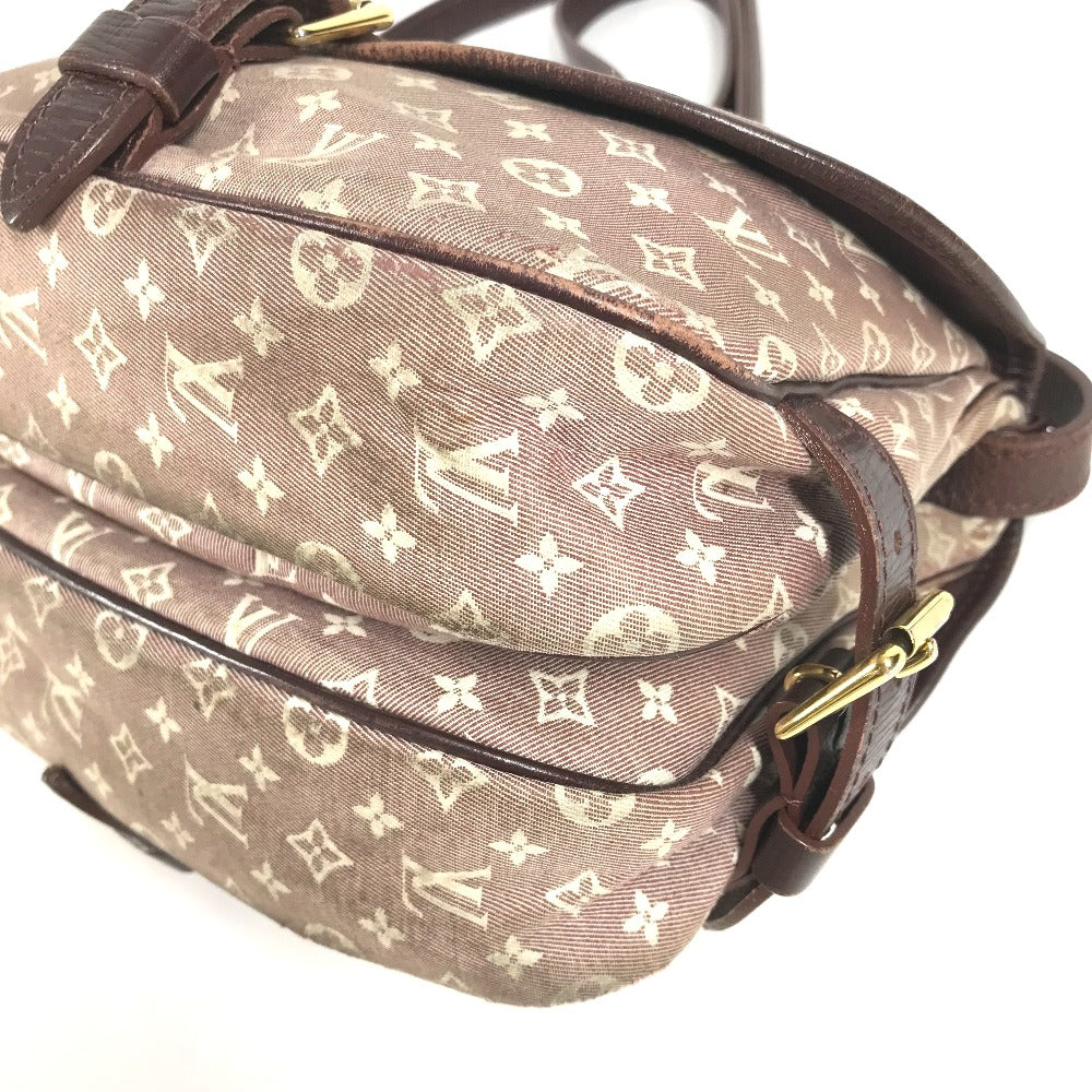 LOUIS VUITTON M40669 モノグラムイディール ソミュールPM ソミュ－ル PM フラップ カバン 斜め掛け ショルダーバッグ モノグラムイディール レディース セピア ワインレッド