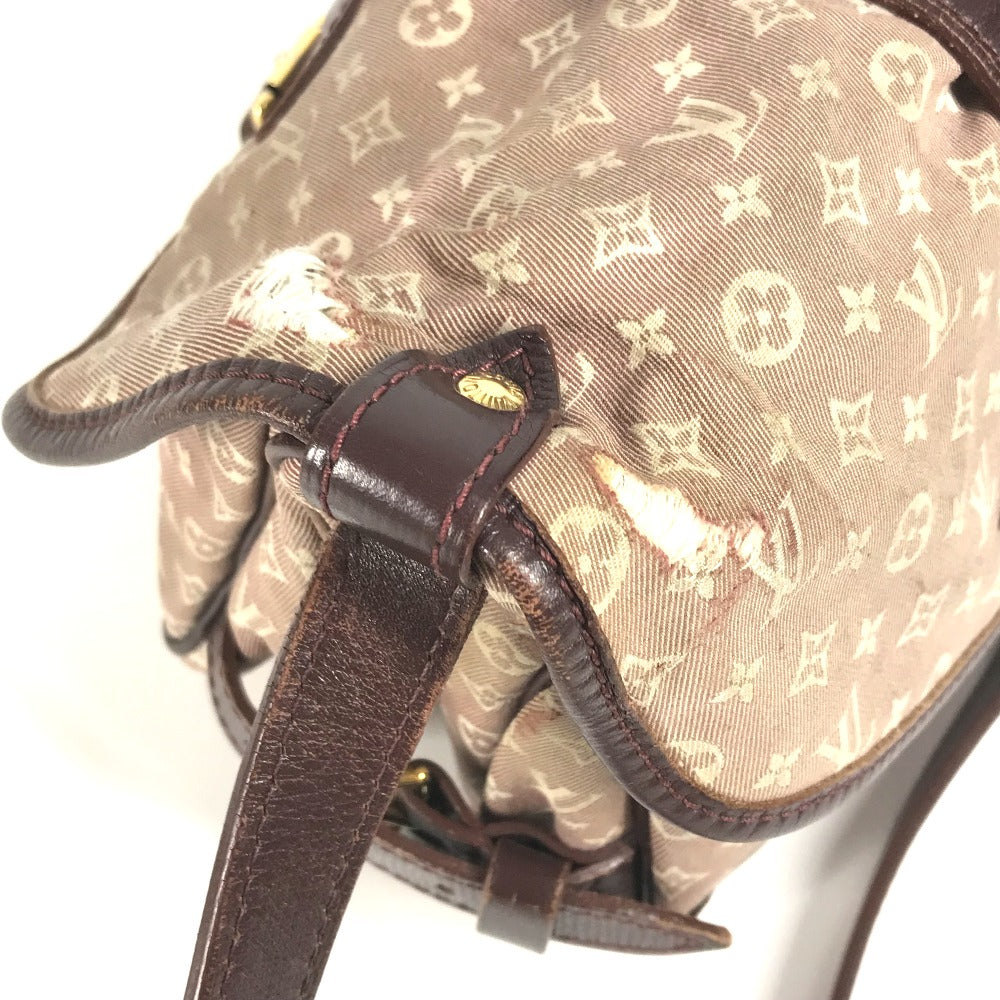 LOUIS VUITTON M40669 モノグラムイディール ソミュールPM ソミュ－ル PM フラップ カバン 斜め掛け ショルダーバッグ モノグラムイディール レディース セピア ワインレッド