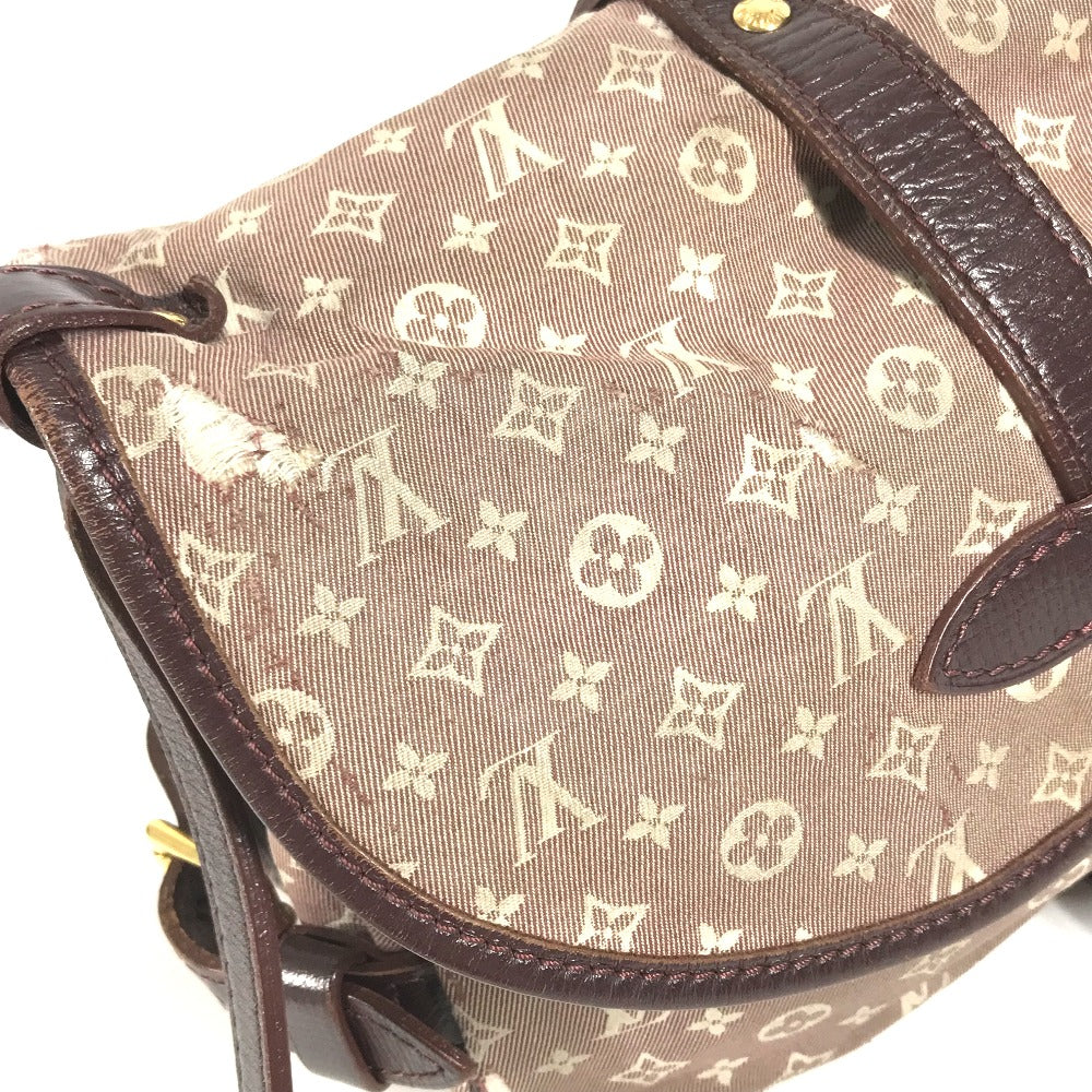 LOUIS VUITTON M40669 モノグラムイディール ソミュールPM ソミュ－ル PM フラップ カバン 斜め掛け ショルダーバッグ モノグラムイディール レディース セピア ワインレッド