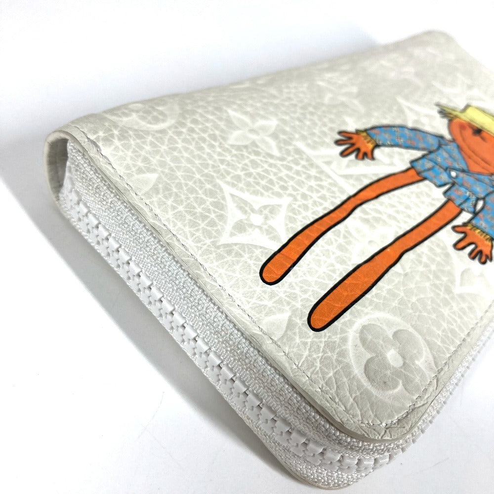 LOUIS VUITTON M80337 LV Friend Zippy Wallet Vertical Long Wallet Round Zipper Long Wallet Taurillon Maurice Unisex White