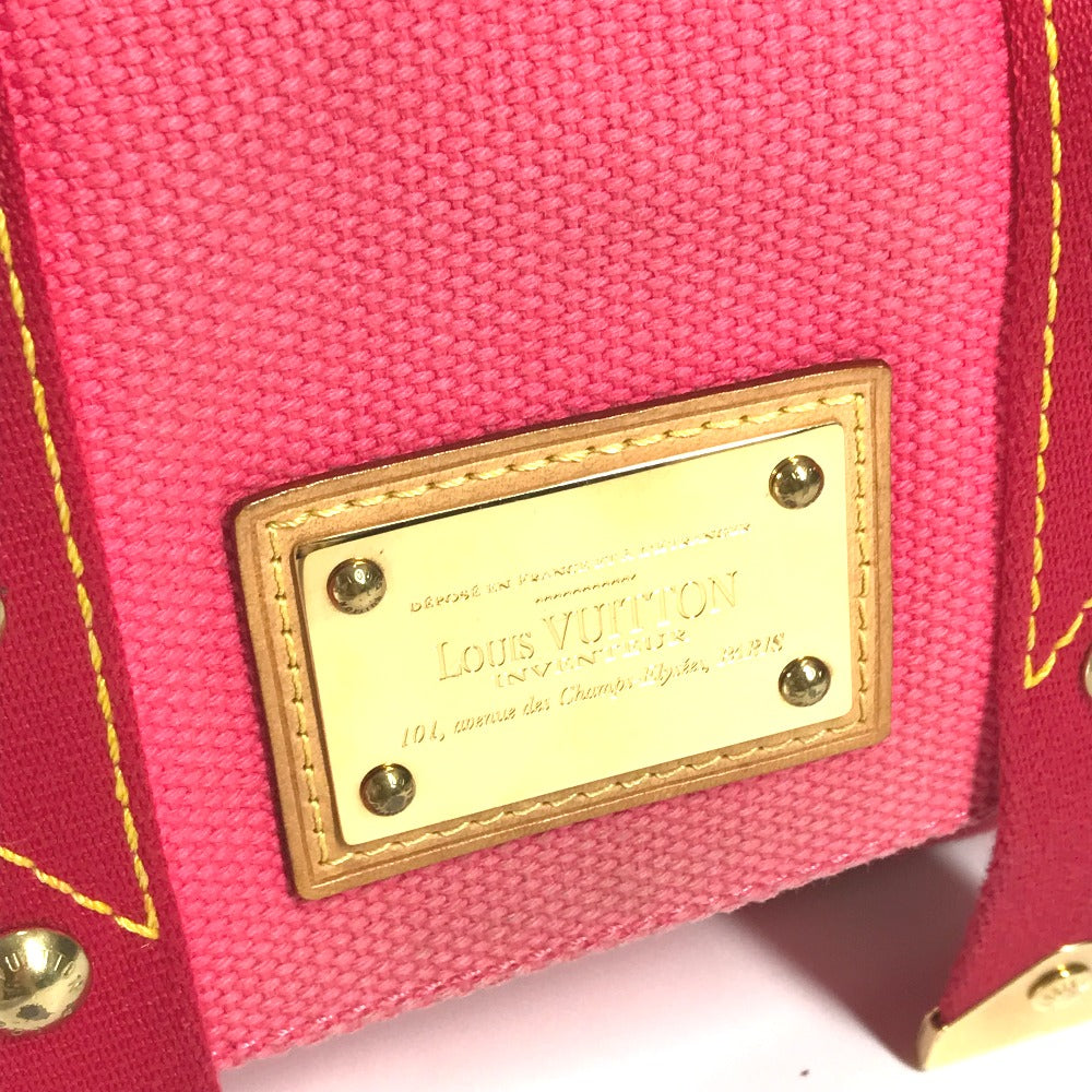 LOUIS VUITTON M40071 アンティグア サック ラバ カバン 肩掛け フラップ ハンドバッグ ショルダーバッグ キャンバス レディース ピンク