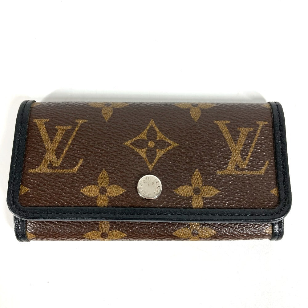 LOUIS VUITTON M60165 Monogram Macassar Multicle 6 6-Key Key Case, Monogram Macassar Canvas, Unisex, Brown