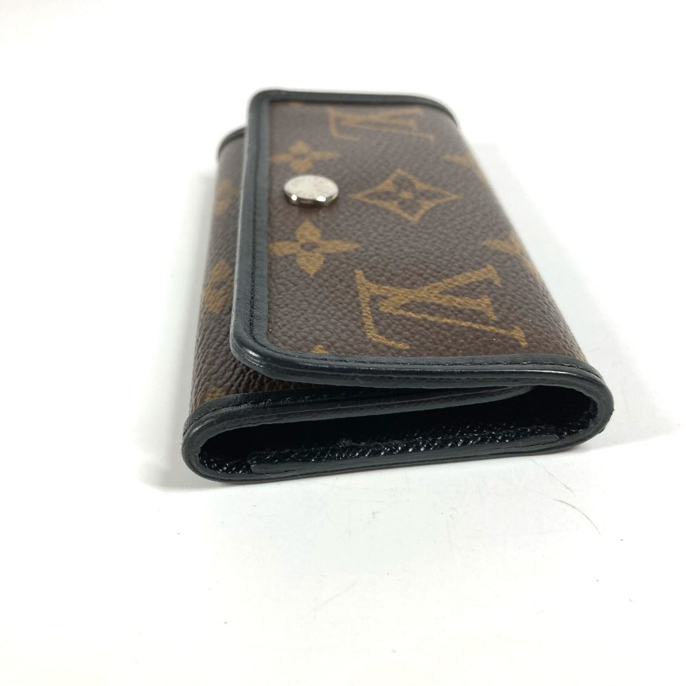 LOUIS VUITTON M60165 Monogram Macassar Multicle 6 6-Key Key Case, Monogram Macassar Canvas, Unisex, Brown