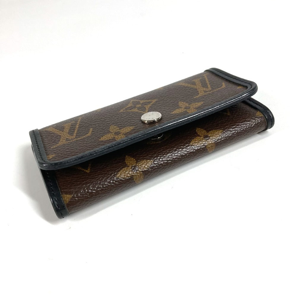 LOUIS VUITTON M60165 Monogram Macassar Multicle 6 6-Key Key Case, Monogram Macassar Canvas, Unisex, Brown