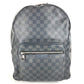 LOUIS VUITTON N41473 Damier Graphite Josh Backpack, Unisex, Damier Graphite Canvas, Black