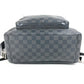 LOUIS VUITTON N41473 Damier Graphite Josh Backpack, Unisex, Damier Graphite Canvas, Black