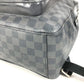 LOUIS VUITTON N41473 Damier Graphite Josh Backpack, Unisex, Damier Graphite Canvas, Black