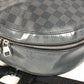 LOUIS VUITTON N41473 Damier Graphite Josh Backpack, Unisex, Damier Graphite Canvas, Black
