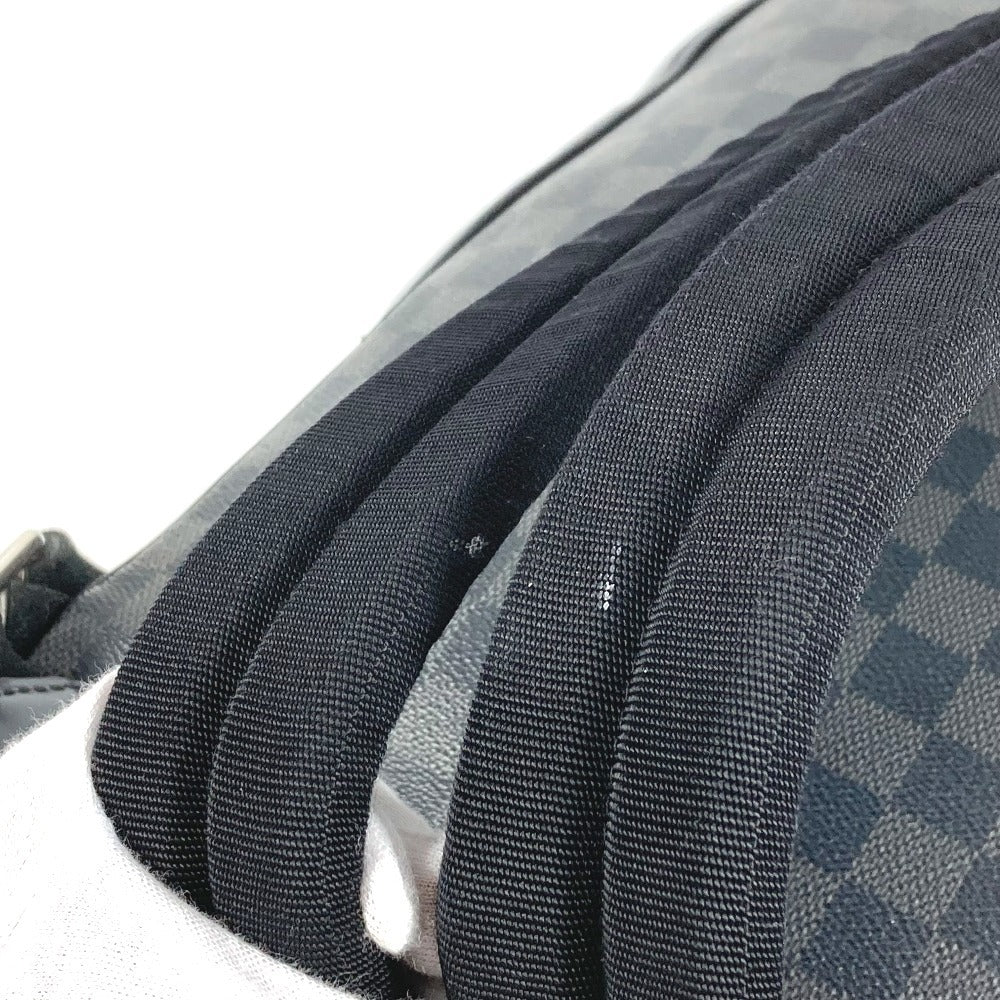 LOUIS VUITTON N41473 Damier Graphite Josh Backpack, Unisex, Damier Graphite Canvas, Black