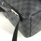 LOUIS VUITTON N41473 Damier Graphite Josh Backpack, Unisex, Damier Graphite Canvas, Black