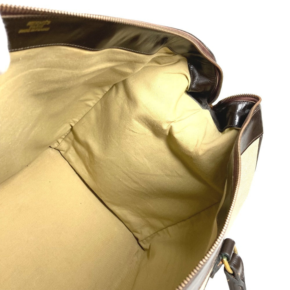 HERMES ヴィンテージ カバン トラベルバッグ 旅行バッグ ボストンバッグ レザー/キャンバス ユニセックス ベージュ