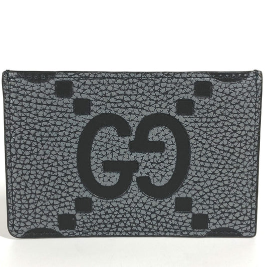 GUCCI 812681 AAECE カードケース ロゴ マキシGG 名刺入れ パスケース カードケース ユニセックス グレー