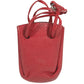 HERMES Vespa Pouch, Mini Drawstring Bag, Leather, Women's, Red