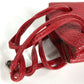 HERMES Vespa Pouch, Mini Drawstring Bag, Leather, Women's, Red