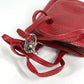 HERMES Vespa Pouch, Mini Drawstring Bag, Leather, Women's, Red