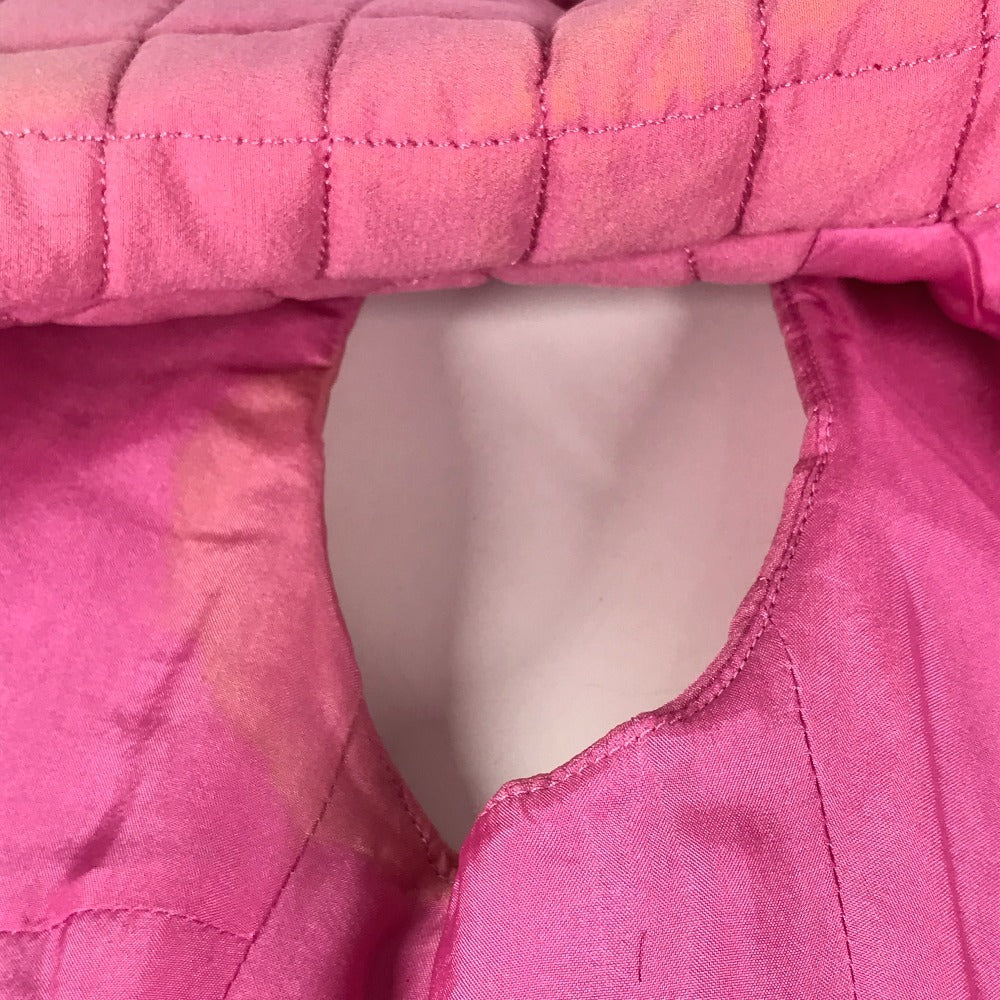 CHANEL P15739 00S CC Coco Mark Quilted Sleeveless Top/Vest, Silk, Pink, Women's