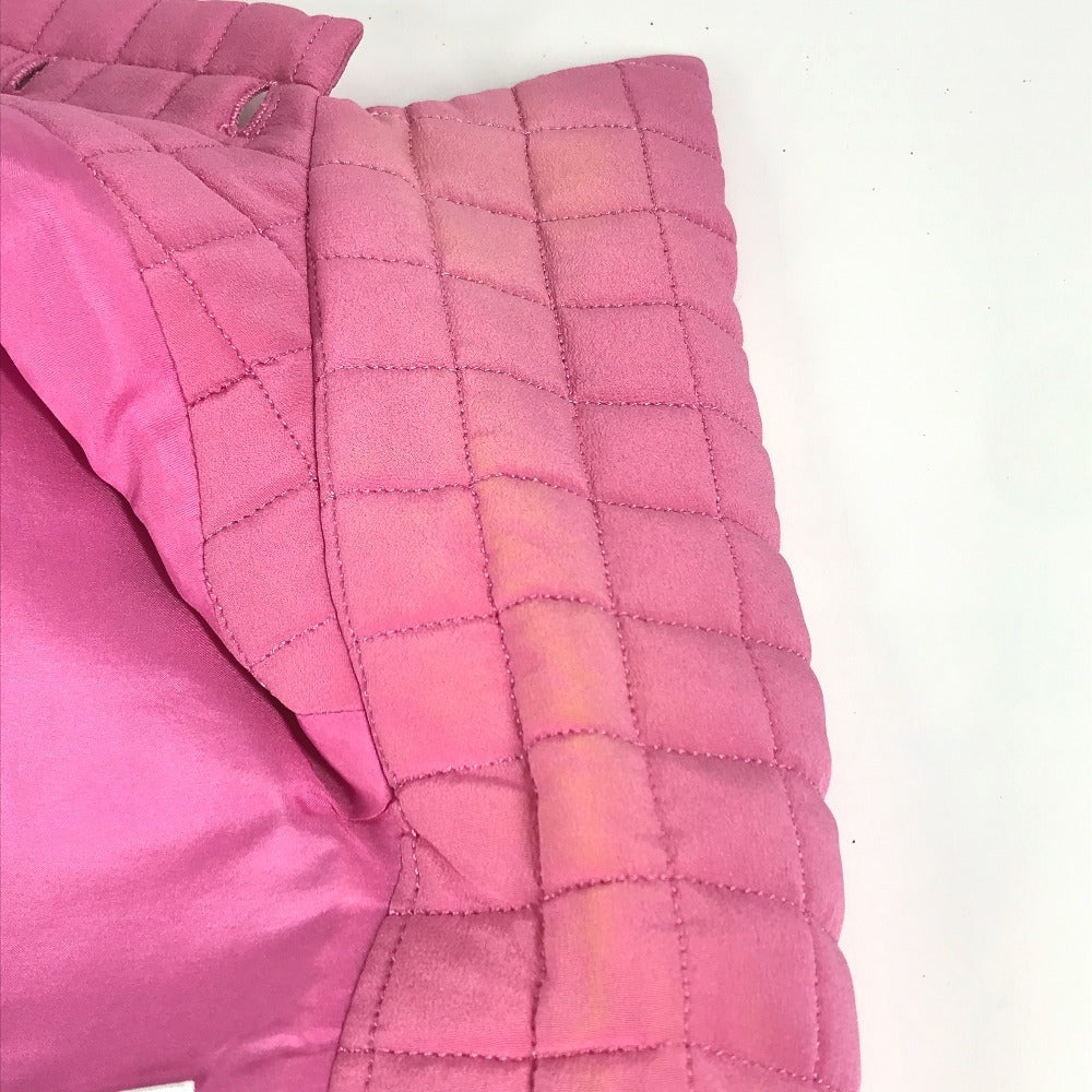 CHANEL P15739 00S CC Coco Mark Quilted Sleeveless Top/Vest, Silk, Pink, Women's