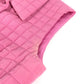 CHANEL P15739 00S CC Coco Mark Quilted Sleeveless Top/Vest, Silk, Pink, Women's