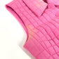 CHANEL P15739 00S CC Coco Mark Quilted Sleeveless Top/Vest, Silk, Pink, Women's