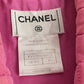 CHANEL P15739 00S CC Coco Mark Quilted Sleeveless Top/Vest, Silk, Pink, Women's