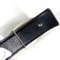 HERMES Double H Logo Buckle Belt for Bottoms, Leather, Unisex, Orange