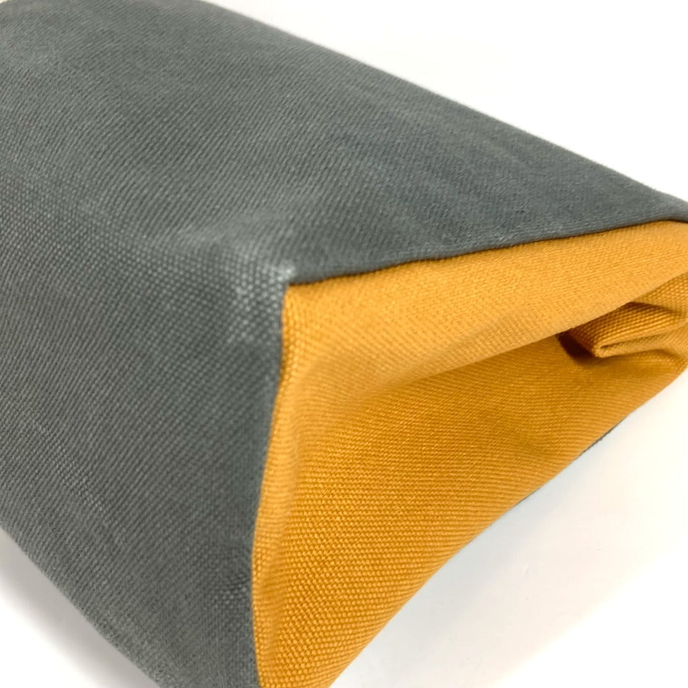 HERMES H logo Jimetu GM Jimetu GM bag, pouch, second bag, makeup pouch, multi-purpose pouch, clutch bag, cotton, unisex, gray