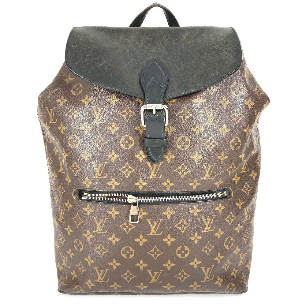 LOUIS VUITTON M40637 モノグラムマカサー パルク バックパック カバン フラップ リュックサック モノグラムキャンバス ユニセックス ブラウン