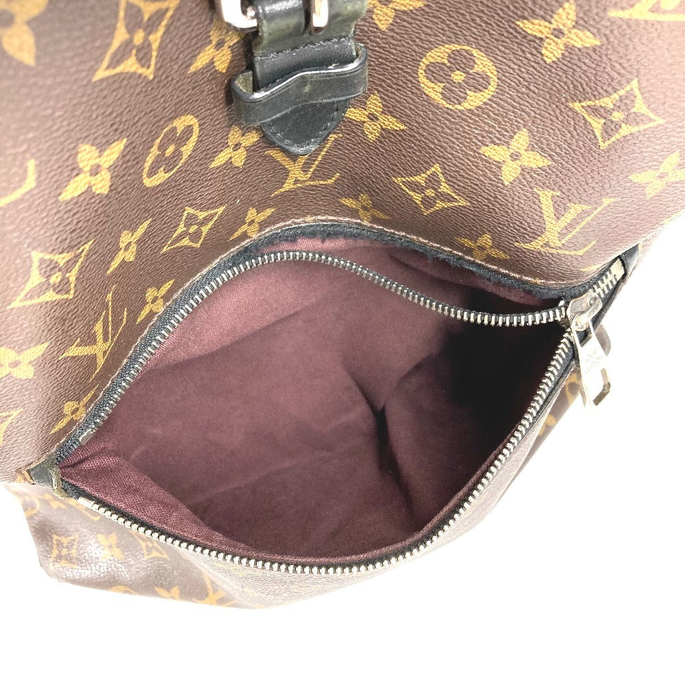 LOUIS VUITTON M40637 モノグラムマカサー パルク バックパック カバン フラップ リュックサック モノグラムキャンバス ユニセックス ブラウン