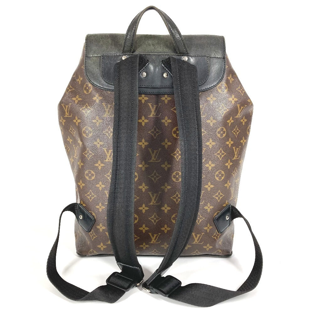 LOUIS VUITTON M40637 モノグラムマカサー パルク バックパック カバン フラップ リュックサック モノグラムキャンバス ユニセックス ブラウン