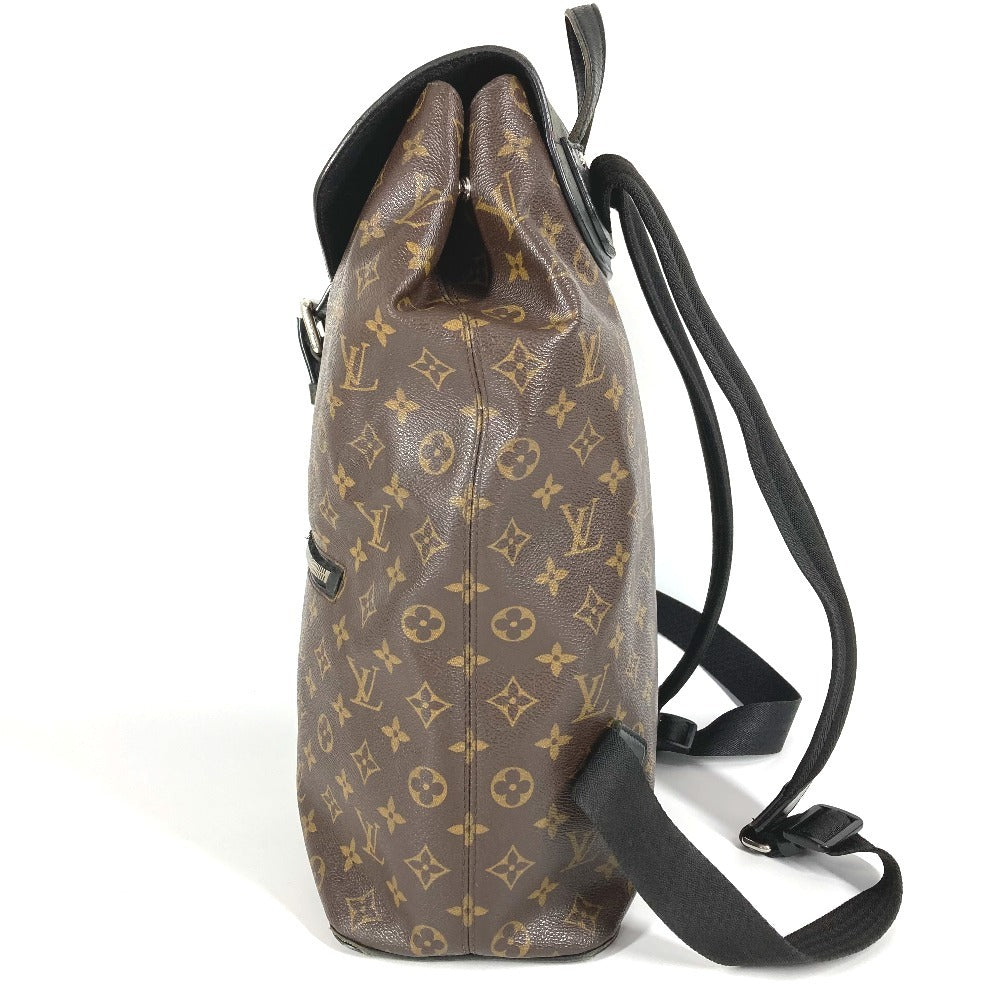 LOUIS VUITTON M40637 モノグラムマカサー パルク バックパック カバン フラップ リュックサック モノグラムキャンバス ユニセックス ブラウン