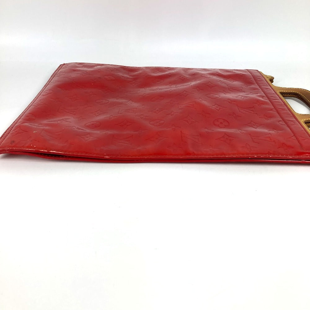 LOUIS VUITTON M91078 モノグラムヴェルニ スタントン カバン 縦型 ハンドバッグ モノグラムヴェルニ レディース レッド