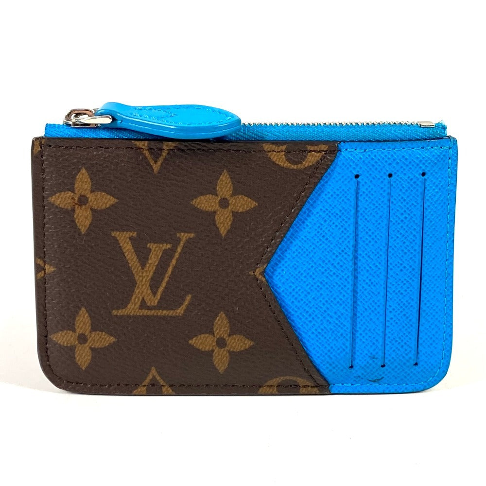 LOUIS VUITTON M12382 Monogram Porte Carte Romy Wallet, Coin Purse, Card Case, Monogram Canvas, Unisex, Blue
