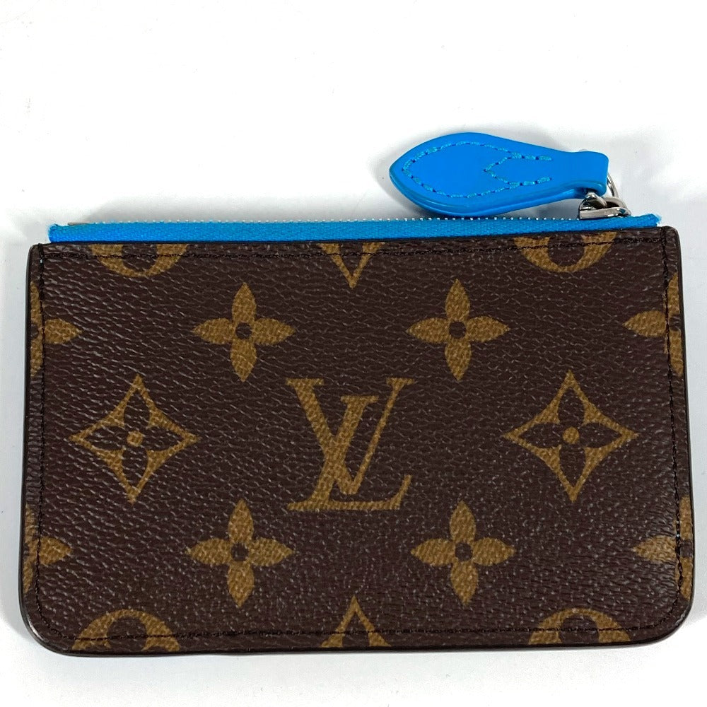 LOUIS VUITTON M12382 Monogram Porte Carte Romy Wallet, Coin Purse, Card Case, Monogram Canvas, Unisex, Blue