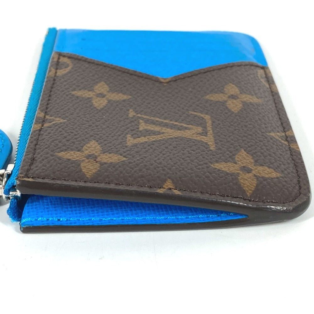 LOUIS VUITTON M12382 Monogram Porte Carte Romy Wallet, Coin Purse, Card Case, Monogram Canvas, Unisex, Blue