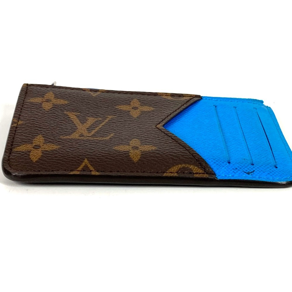 LOUIS VUITTON M12382 Monogram Porte Carte Romy Wallet, Coin Purse, Card Case, Monogram Canvas, Unisex, Blue