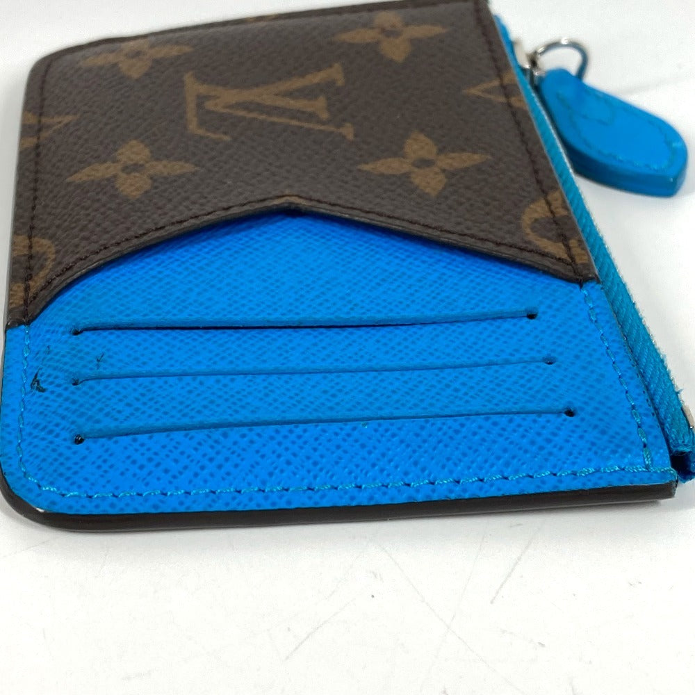 LOUIS VUITTON M12382 Monogram Porte Carte Romy Wallet, Coin Purse, Card Case, Monogram Canvas, Unisex, Blue