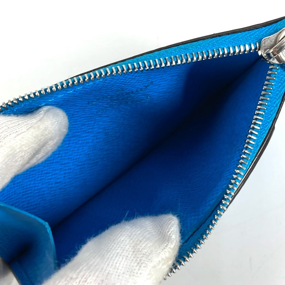 LOUIS VUITTON M12382 Monogram Porte Carte Romy Wallet, Coin Purse, Card Case, Monogram Canvas, Unisex, Blue
