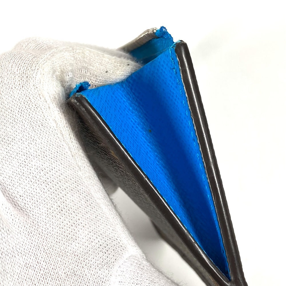 LOUIS VUITTON M12382 Monogram Porte Carte Romy Wallet, Coin Purse, Card Case, Monogram Canvas, Unisex, Blue