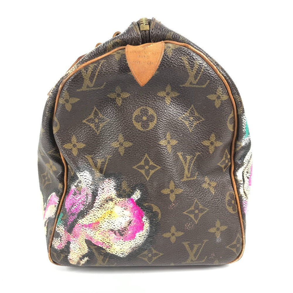 LOUIS VUITTON M48610 モノグラム ローズ 薔薇 スピーディ30 カバン ミニボストンバッグ ハンドバッグ モノグラムキャンバス レディース ブラウン