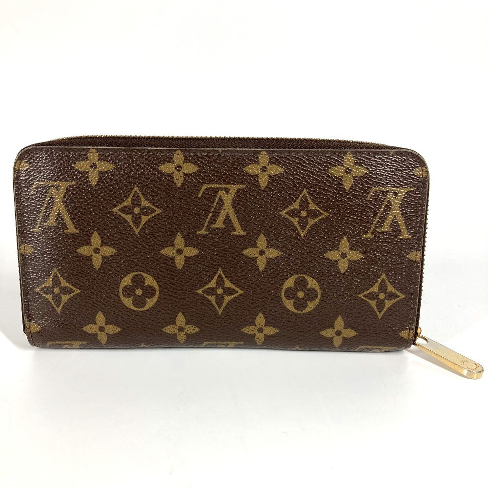 LOUIS VUITTON M60936 Monogram V Motif Zippy Wallet, Round Zipper, Long Wallet, Monogram Canvas, Unisex, Brown