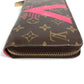 LOUIS VUITTON M60936 Monogram V Motif Zippy Wallet, Round Zipper, Long Wallet, Monogram Canvas, Unisex, Brown